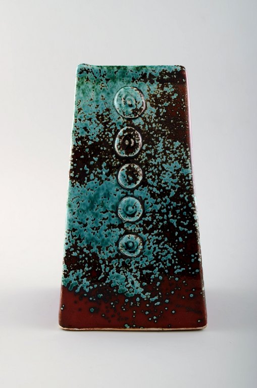 Hans Hedberg (1917-2007) Swedish ceramist.Unique ceramic vase from Hedberg