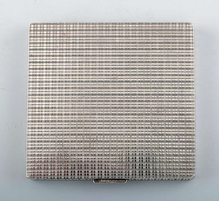 Dansk Art Deco sølv cigaret etui.