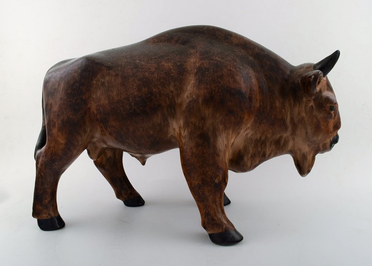 Michael Andersen: giant bull, rare figure, in brownish shades.