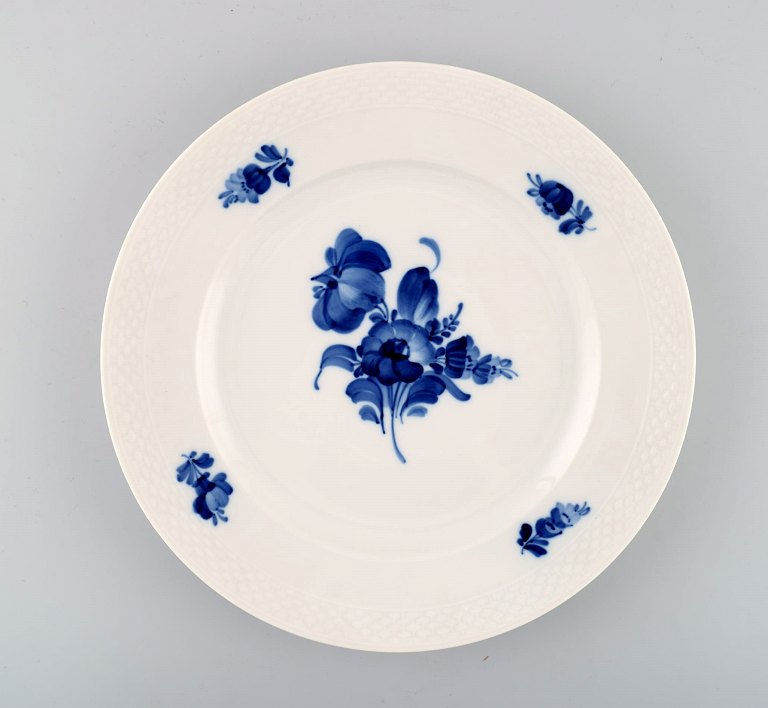 3 Royal Copenhagen Blue Flower braided, Large Dinner Plates.Dek.nr. 10/8097 or 624.