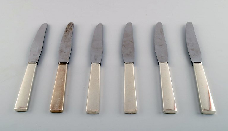 Georg Jensen Sterlingsølv Blok/Acadia. 6 knive.