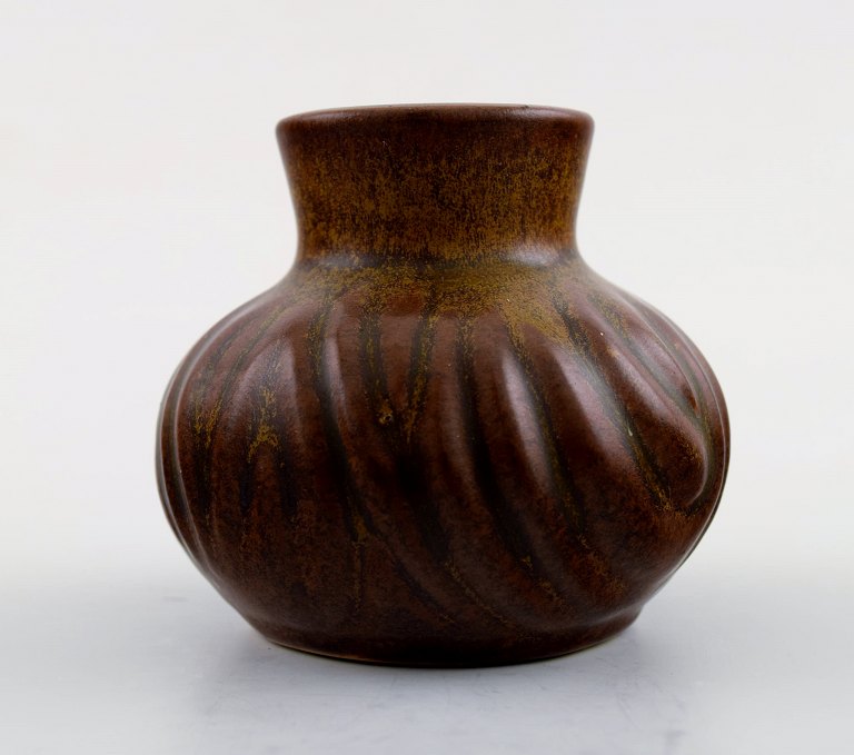 Hjorth (Bornholm) glazed stoneware vase in modern design.