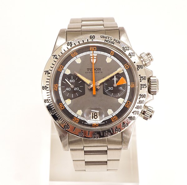 A very rare Tudor Monte Carlo with homeplate dial. Year 1970. Manuel Winding. Cal. Valjaux 7734. Ref. 7032/0. D: 39,5mm