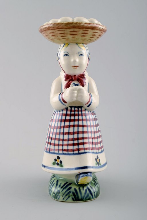 Aluminia, Denmark Child Care figurine, The Woman With The Eggs.From 1947.