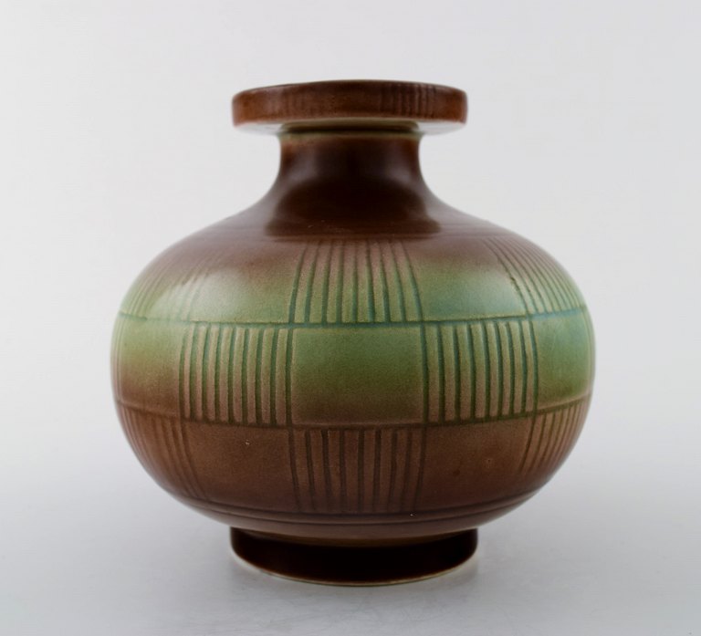 Rørstrand/Rörstrand Art deco fajance vase, 1940´erne. 