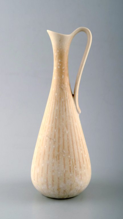 Gunnar Nylund, Rörstrand vase / pitcher in ceramics.Beautiful eggshell glaze.