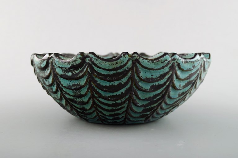Kähler, Denmark, glazed bowl, 1930 s.Designed by Svend Hammershøi.