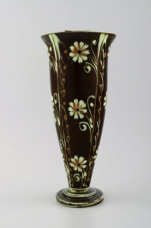 Kähler, HAK, glaseret stentøjsvase. 1940´erne.  