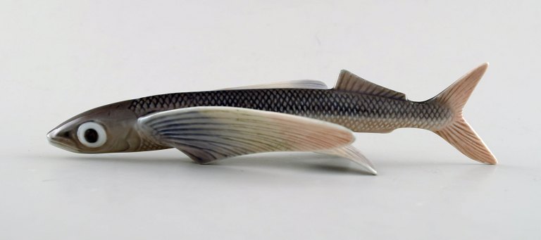 Vintage Royal Copenhagen Flying Fish Figurine number 3050 Designed by Platen Hallermundt 1960.