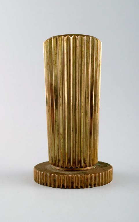 Tinos art deco vase in bronze.Denmark, 1940 s.