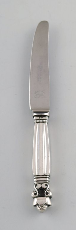 Georg Jensen "Acorn" travel knife in silver.