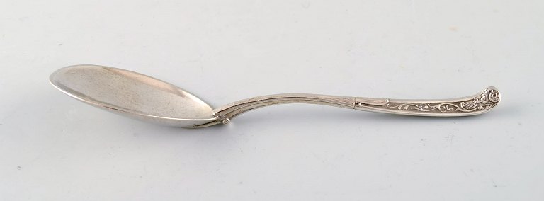 Danish silver serving spoon. Historicism.