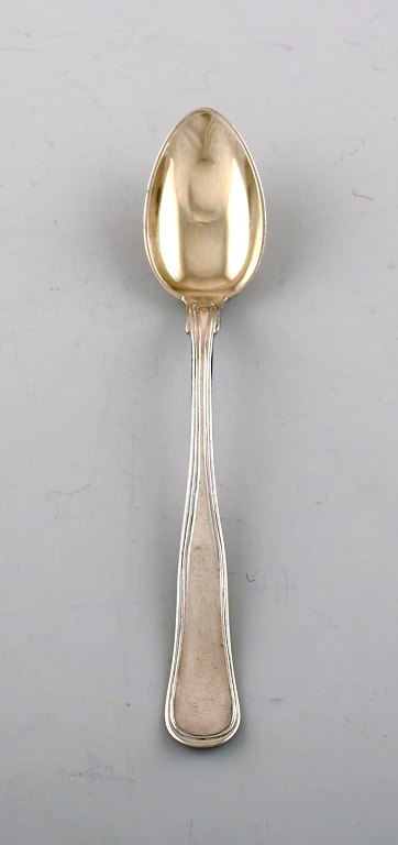 Cohr (Denmark) teaspoon, double rifle cutlery of three-tower silver. 1920 / 30