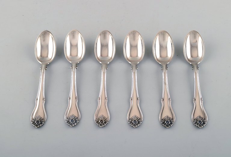 Horsens sølvvarefabrik (Denmark). Set of 6 coffee spoons in silver (830). 1930.