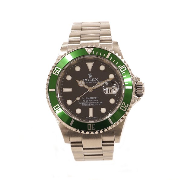 Rolex 16610LV Kermit. Z-Serie um 2006-7. Sehr guter Zustand. Wird mit Service-Zertifikat von Rolex geliefert. D: 40mm