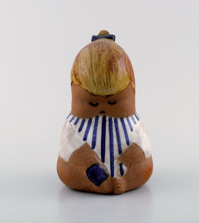 Sjælden figur, Lisa Larson for Gustavsberg, "Johanna", glaseret keramik. 1970