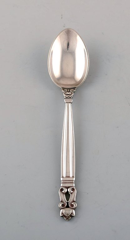 Georg Jensen Acorn teaspoon in sterling silver.