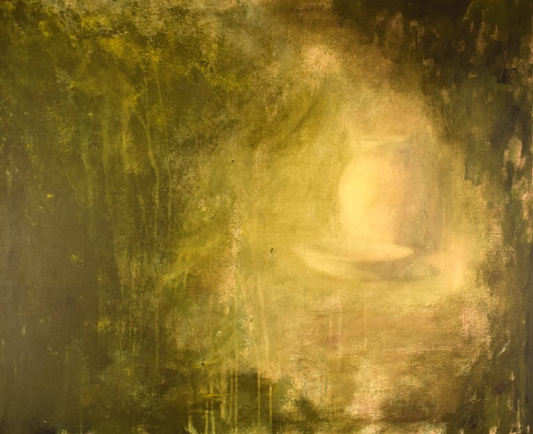 Ubekendt kunstner. Komposition. Olie på lærred. Sent 1900-tallet. 