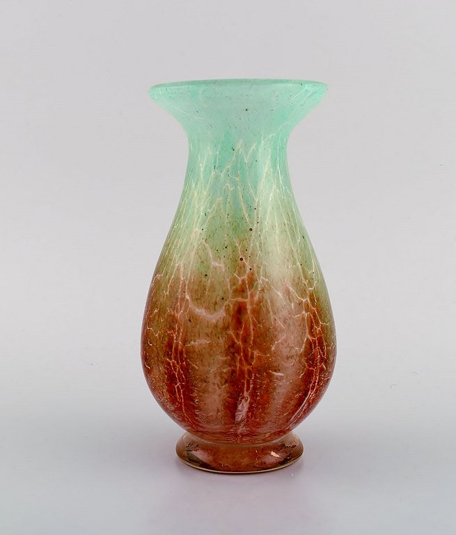 Karl Wiedmann for WMF. Ikora vase in mouth blown art glass. Germany, 1930s.