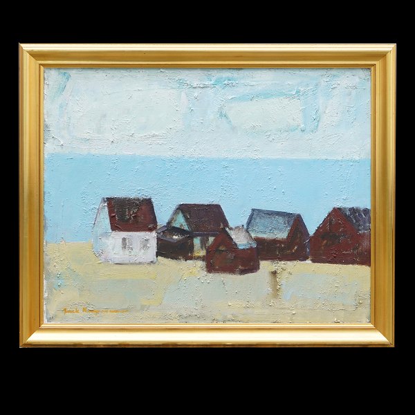 Jack Kampmann, 1914-89, Öl auf Leinen. Motiv von den Färöer Inseln. Signiert. Lichtmasse: 64x80cm. Mit Rahmen: 76x92cm