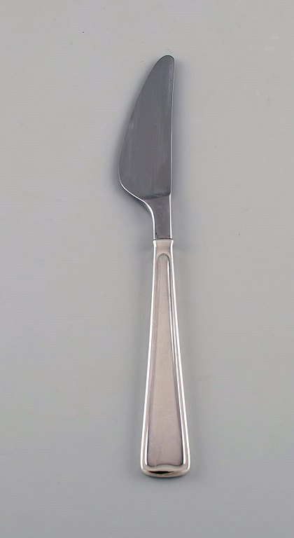 Rare Georg Jensen Koppel cutlery. Dinner knife in sterling silver and stainless steel.