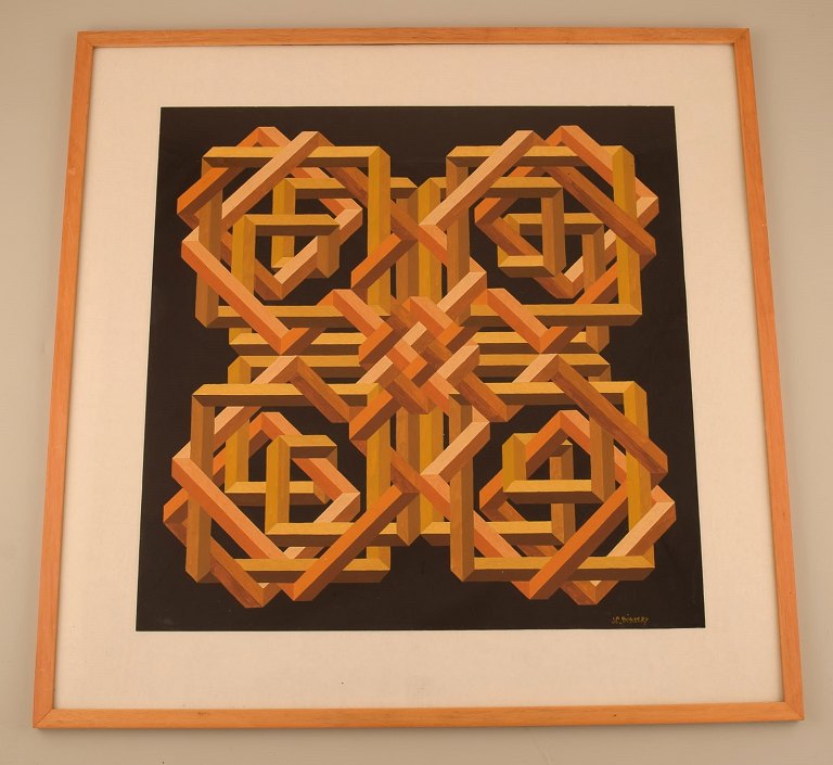 Jean Claude Bissery (b. 1930). French artist. Watercolor. 1970s.