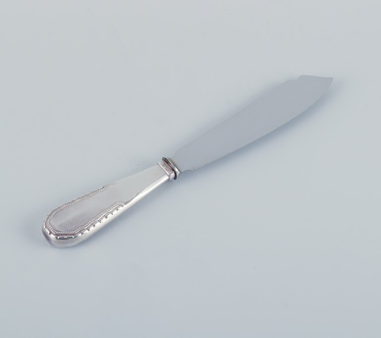 Georg Jensen, Viking, cake knife in 830 silver. Stainless steel blade.