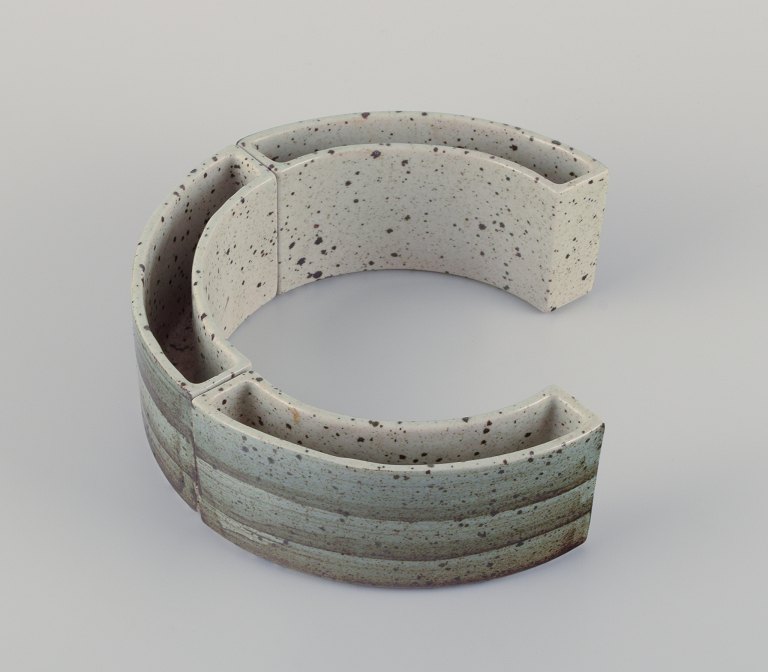 Per Linnemann-Schmidt (1912-1999) for Palshus, Danmark. Tre sjældne vaser i keramik. Glasur i jordfarver.