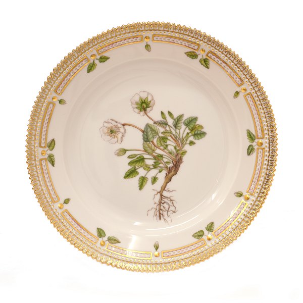Royal Copenhagen Flora Danica plate 3550. "Dryas octopetala L."D: 22cm