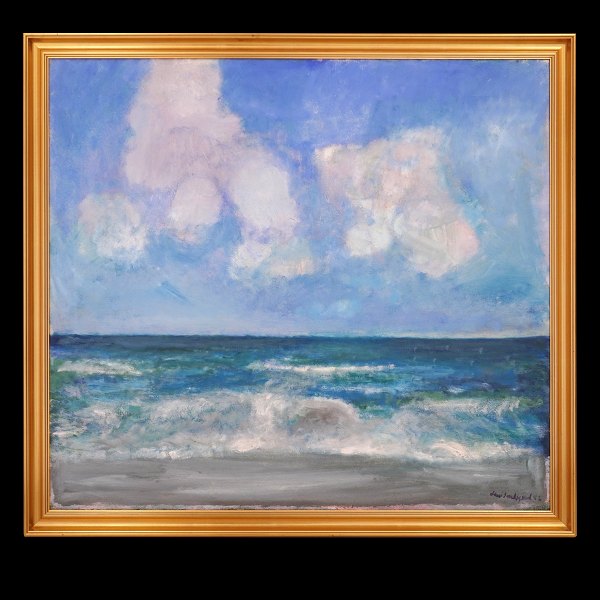 Jens Søndergaard, 1895-1957, oil on canvas. Signed and dated 1942. Visible size: 90x100cm. With frame. 99x109cm