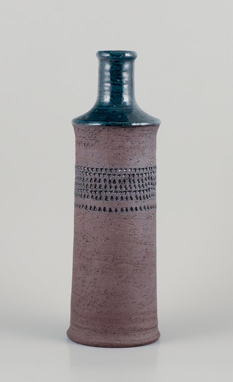 Inger Persson for Rörstrand Atelje, Sweden.Large ceramic vase in retro style.