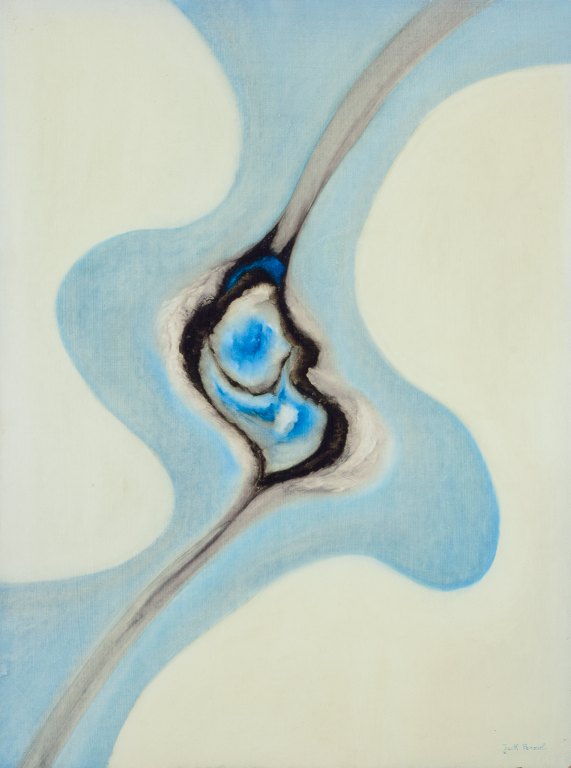 Jack Penouel, French artist.Acrylic on board.