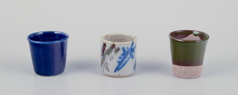 Elly Kuch (1929-2008) og Wilhelm Kuch (1925-2022). Tre unika miniaturevaser.