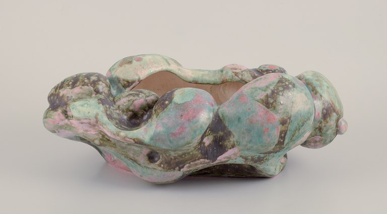 Christina Muff, Contemporary Danish ceramic artist (born 1971).This one of a kind sculptural vase is created with the human body in mind.