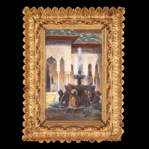 Agnes Börjesson (Agneta Frederika Börjesson), Sweden, 1827-1900. Signed. Visible: 45x28cm. With frame: 68x51cm