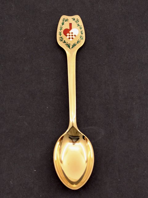 A Michelsen gold- Christmas spoon 1951