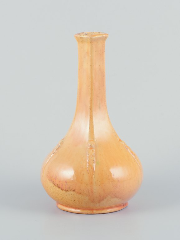 Svend Hammershøi for Kähler, Denmark.Ceramic vase in uranium glaze.