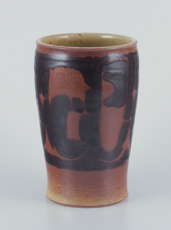 Nils Thorsson for Royal Copenhagen.Large unique ceramic vase.