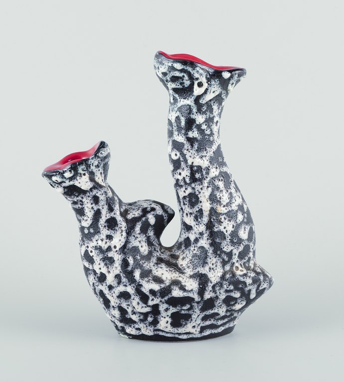 Vallauris, France. Ceramic vase in brutalist style.