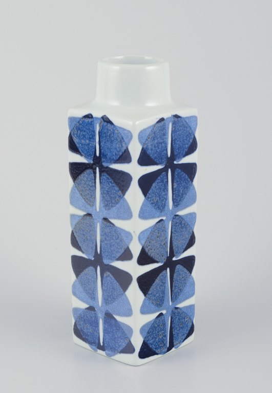Ellen Malmer for Royal Copenhagen.Square "Baca" vase in earthenware.