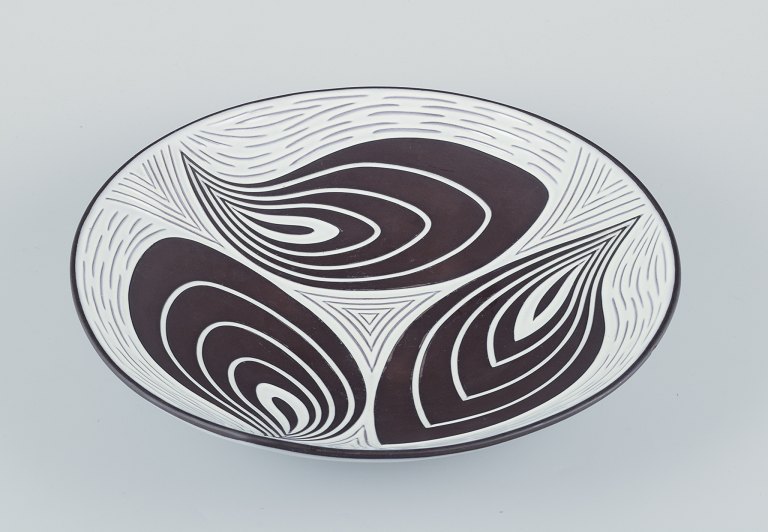 Schollert, Denmark.Large ceramic bowl in modernist style.