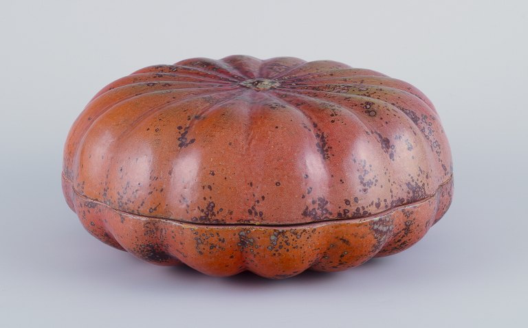 Hans Hedberg, for Biot, France. Large unique pumpkin sculpture.