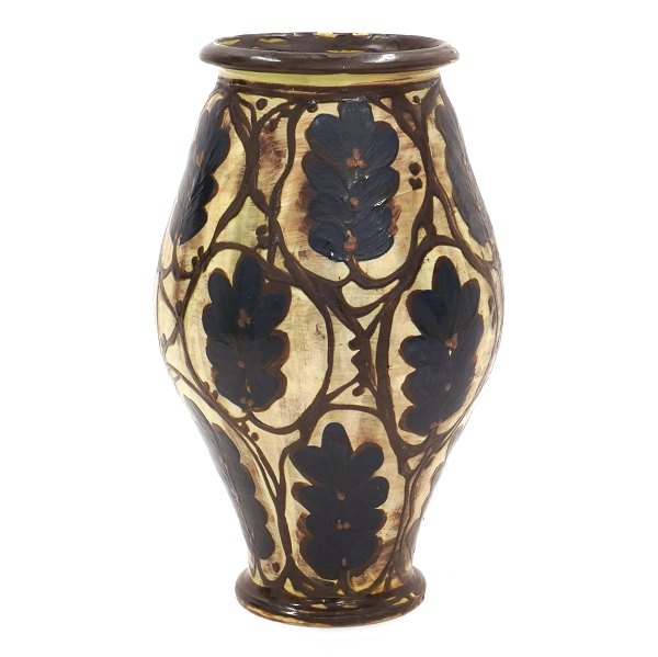 Stor Kähler vase i stentøj. Signeret "HAK" og fejlfri. H: 58cm