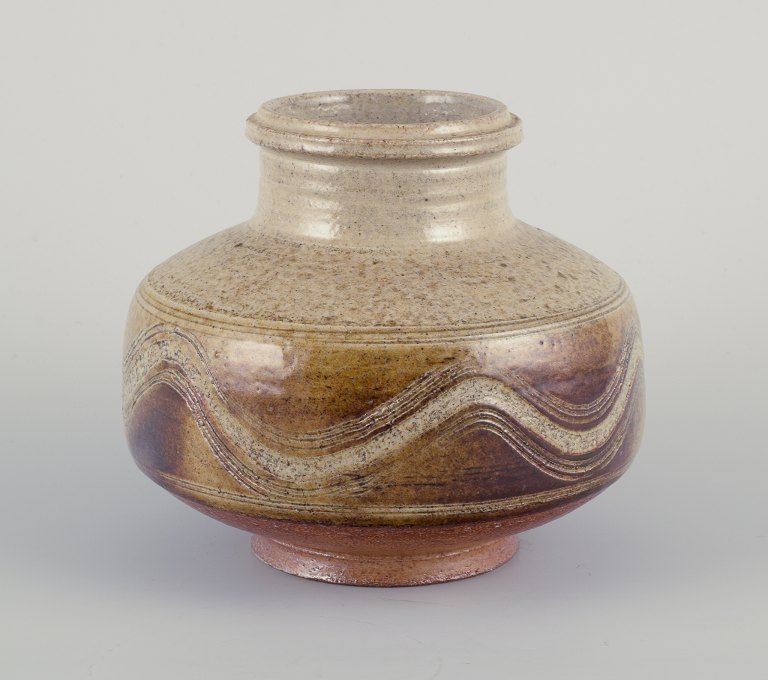 Nils Kähler for Kähler.Modernistisk keramikvase.