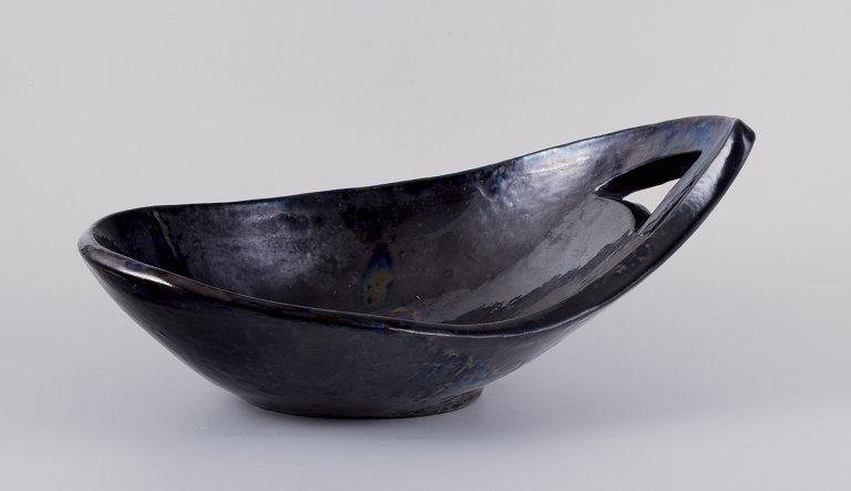 Biot, France.Large unique ceramic bowl. Organic form.
