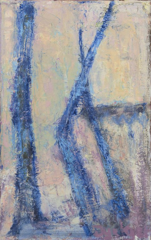 Christian Dyekjær, olie på lærred.
Abstrakt komposition.