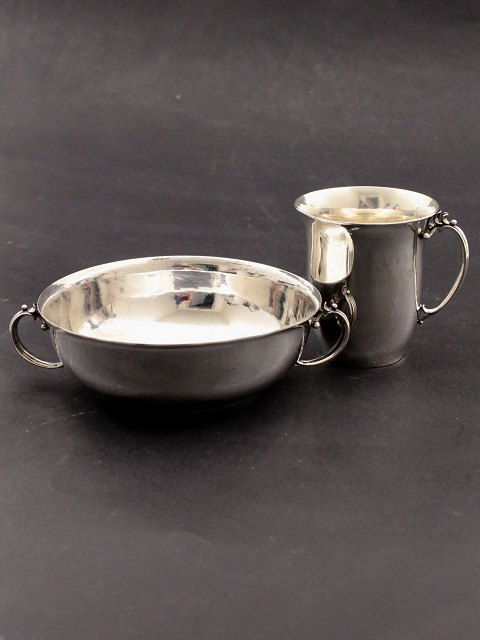 Georg Jensen Sterling silver sugar cream set #456