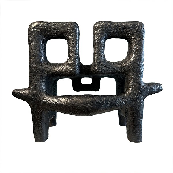 Sonja Ferlov skulptur. Sonja Ferlov Mancoba, 1911-84, medlem af CoBra-bevægelsen, skulptur "Vogtere af Vores Arv" (Guardians of our Inheritance) 1973 udført i bronze. Signeret SFM 6/6. H: 31cm. B: 39cm. D: 25cm