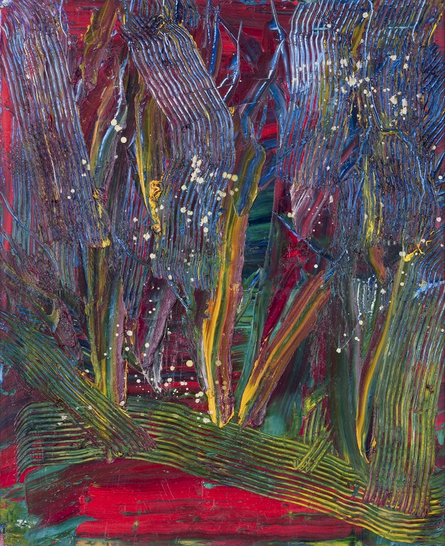 Lars Bertle, Svensk kunstmaler.
Olie på plade.
Abstrakt komposition.