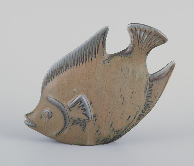 Gunnar Nylund for Rörstrand.Ceramic figure in the shape of a fish.